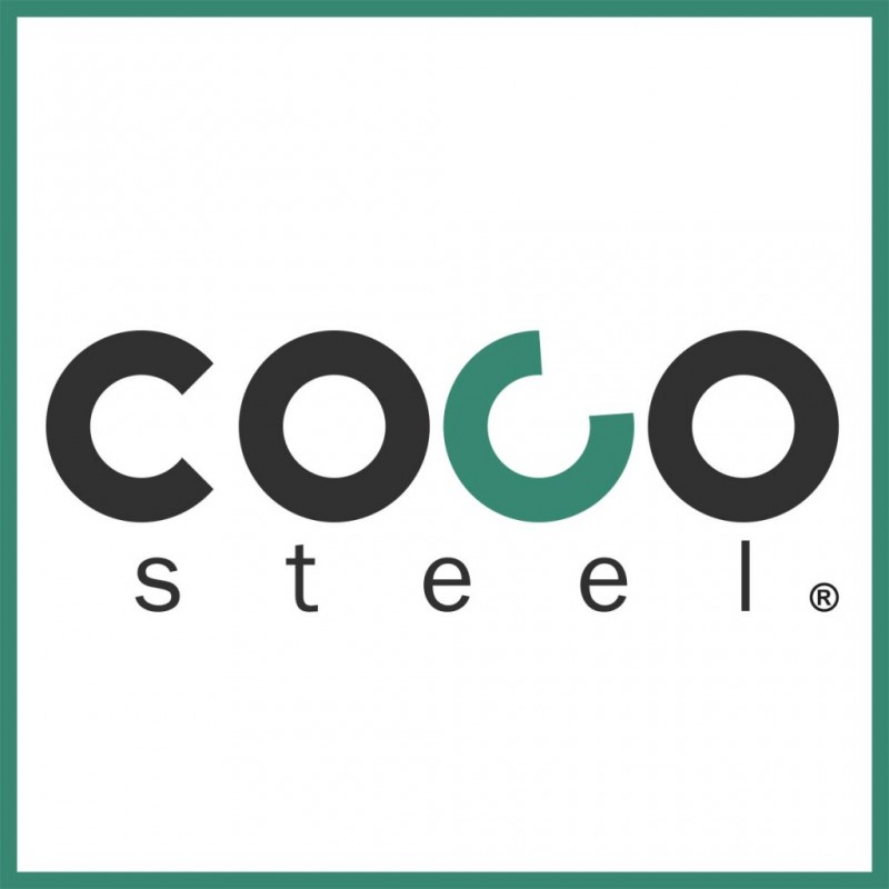 logo et documents commerciaux pour COCO Steel par l'Agence de Com' logo et documents commerciaux pour COCO Steel par l'Agence de Com'