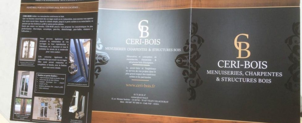 CERI-bois - logo, plaquette cartes de visite, site web par L'Agence de Com'